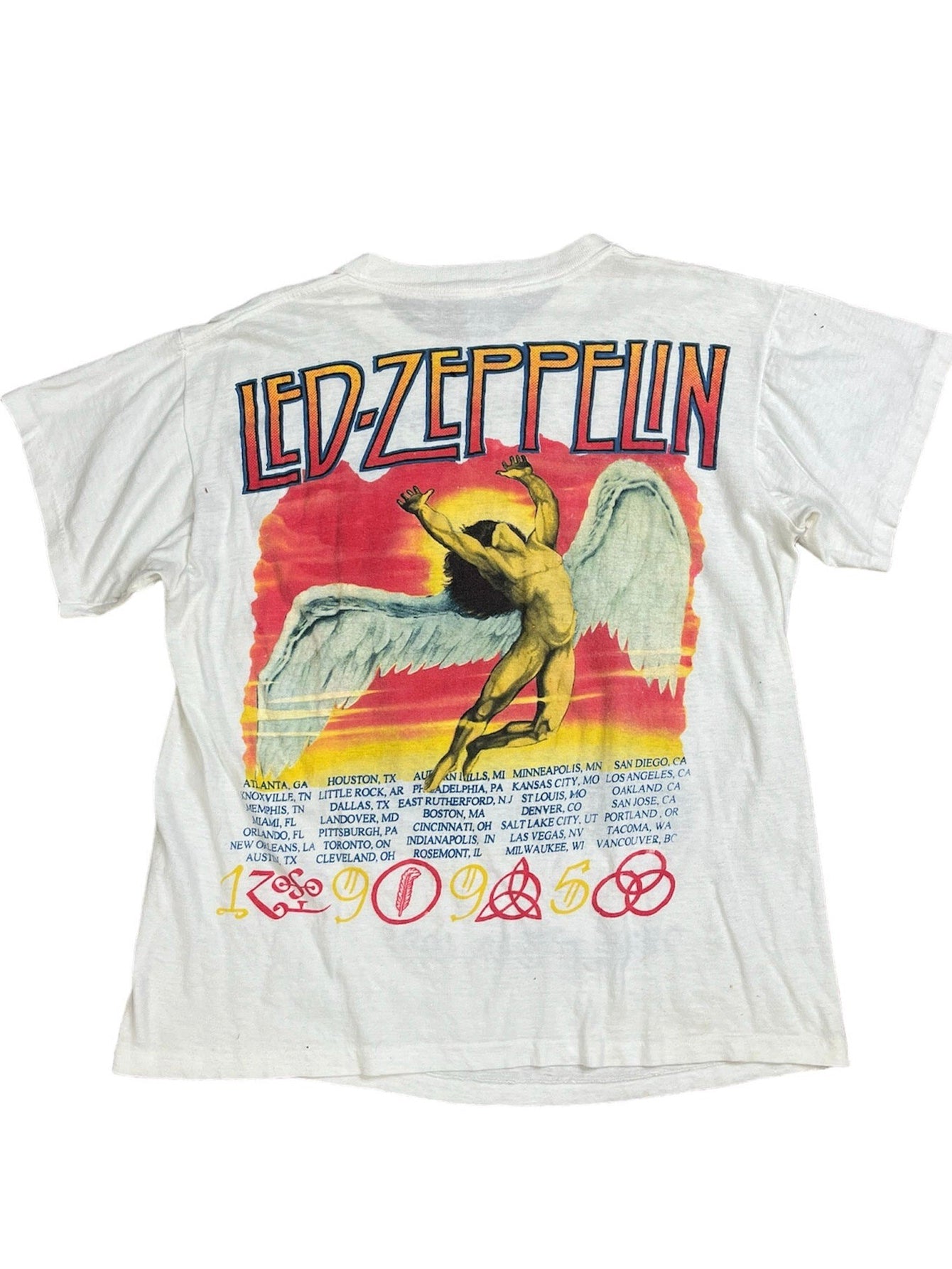 Vintage 1995 Led Zeppelin No Quarter Robert Plant And Jimmy Page Single Stitch Shirt