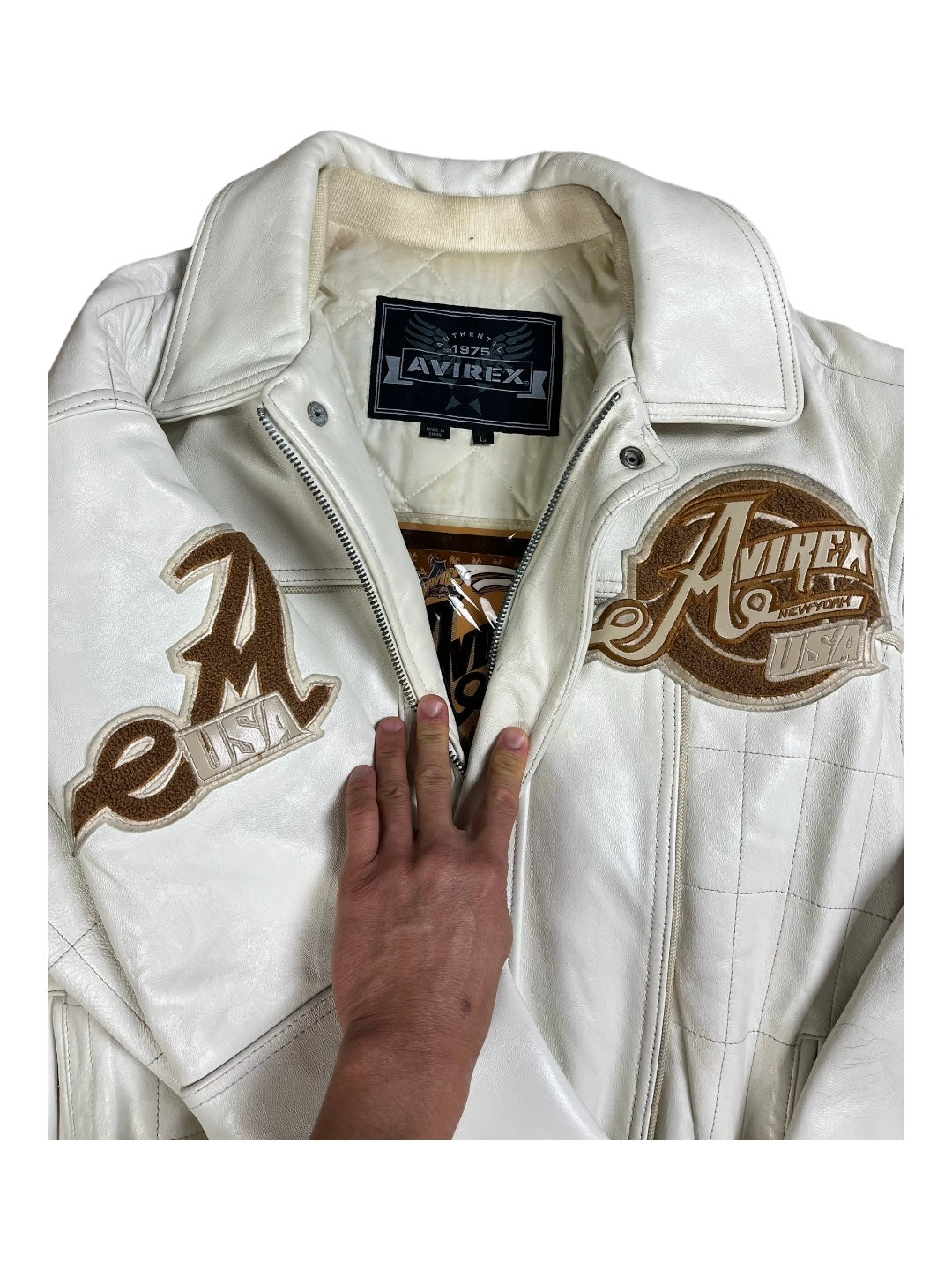 Vintage Avirex Leather NYC Jacket