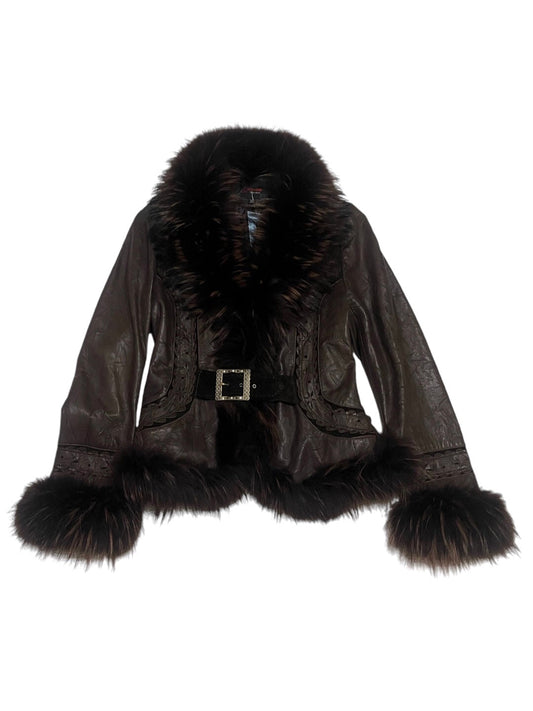 Leather And Fur Jacket