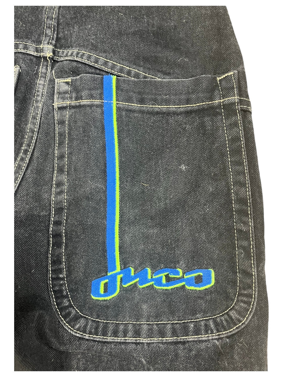 Vintage 90’s JNCO Boarder Black Pants Made In USA