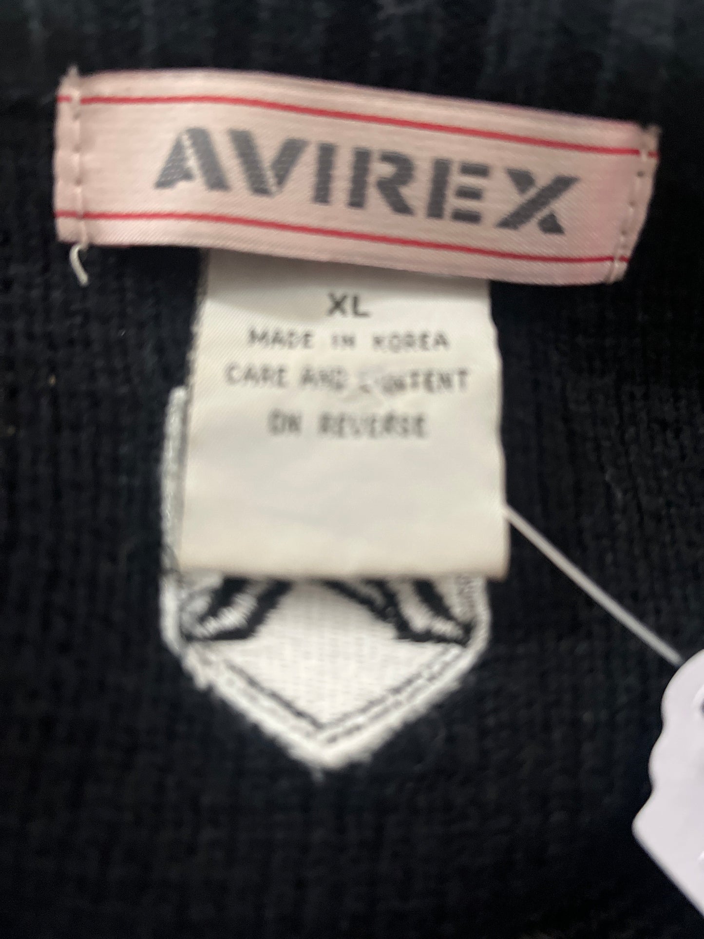 Avirex Black And White Jumper