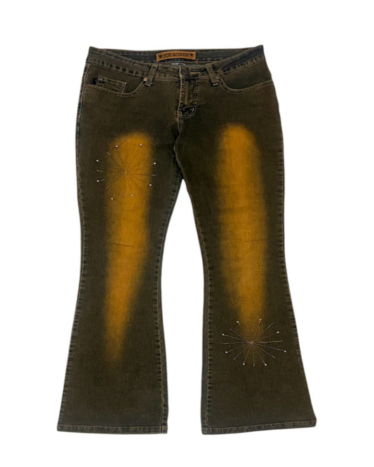 Earth Tones Flare Jeans