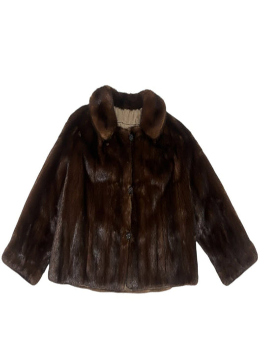 Vintage Mink Crop Fur Coat