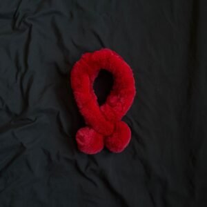 Red Rex Rabbit Fur Scarf