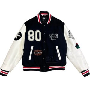 Stussy Denim Varsity Jacket
