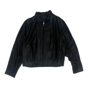 Vintage Crop Leather Jacket
