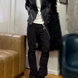 Izod Black Leather Jacket