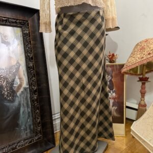 Vintage Bagatelle Plaid Maxi Skirt