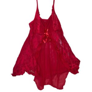 Sexy Red Lace Slip Dress