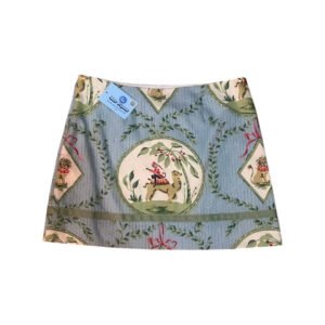 Vintage Molly B Mini Skirt P. Kaufman “Monkey On Camel” Frabric