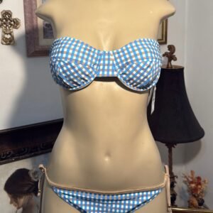 Vintage Guess Blue Gingham Bikini