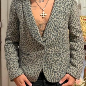 Snow Leopard Blazer