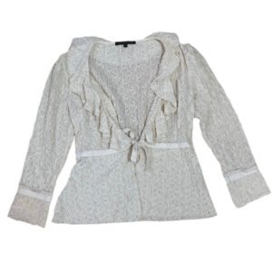 David Meister Ruffled Long Sleeves