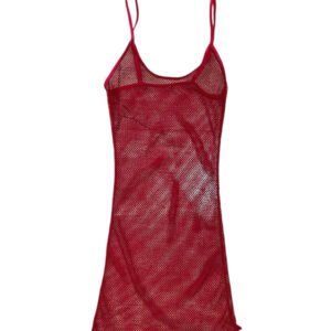 Sexy Red Fish Net Top