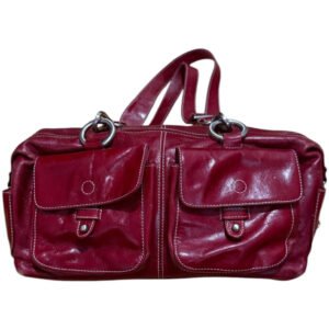 Hype Red Leather Shoulder Bag