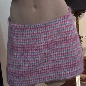Guizo Low rise Plaid Mini Skirt